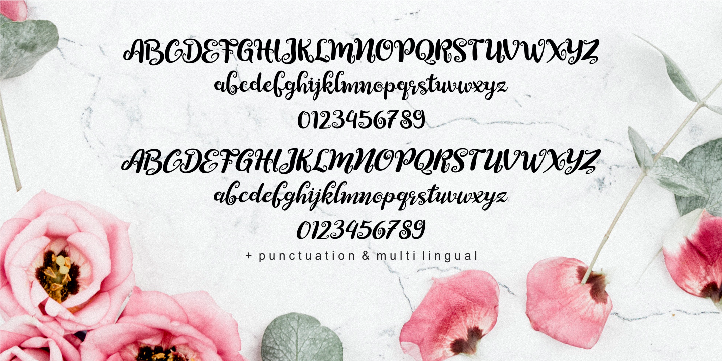 Neiva Flowers Italic Font preview